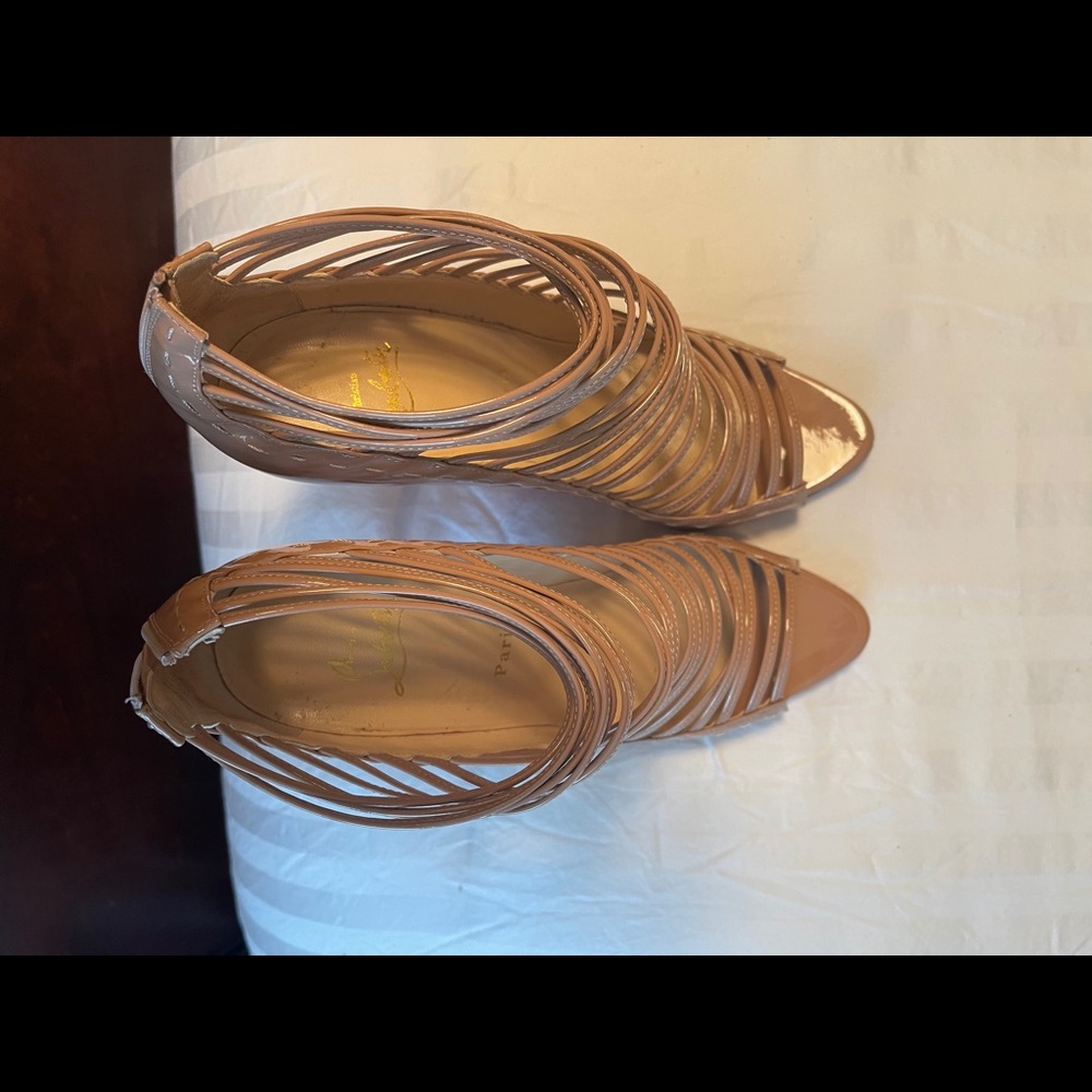 Christian Louboutin Gortika Nude 100mm Gently Used